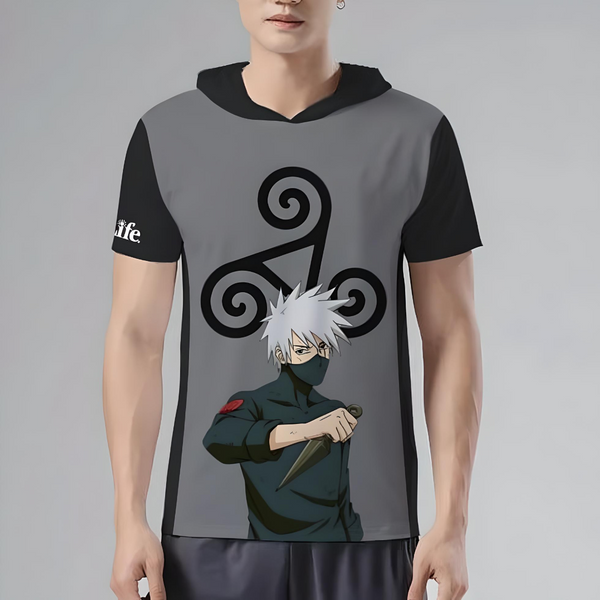 Kakashi - Naruto Hooded Tshirt