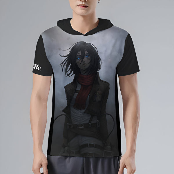 Mikasa - Attack On Titans Hooded Tshirt
